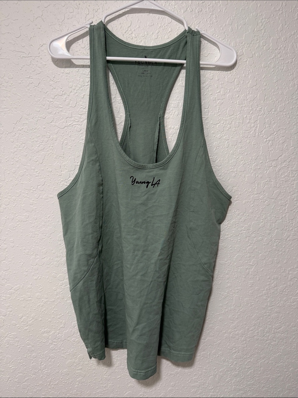 YoungLA Sage Green Racerback Muscle Tank